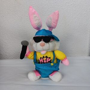 Great American Fun Corp Hip Hop Bunny Plush Musical Toy Bounces Neon Parachute